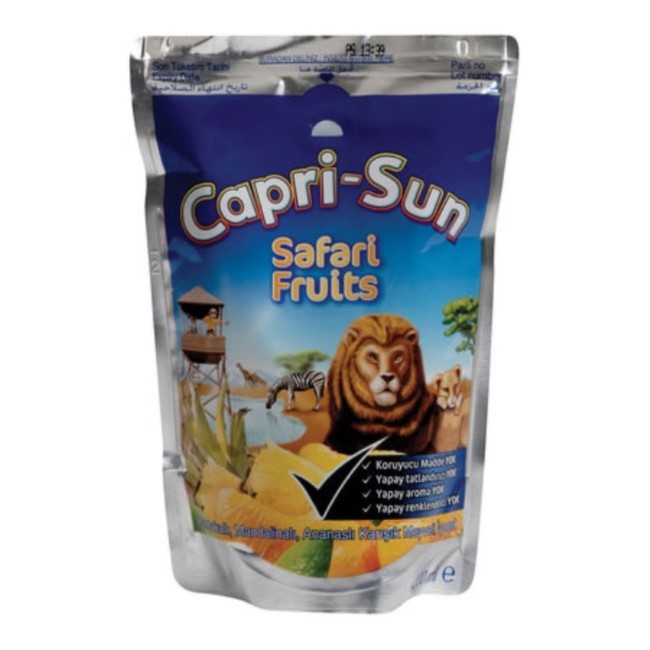 capri sun meyve suyu beslenme çantası