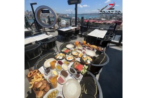 Zolozzo Lounge The Bosphorus'ta Deniz Manzaralı Çift Kişilik Kahvaltı